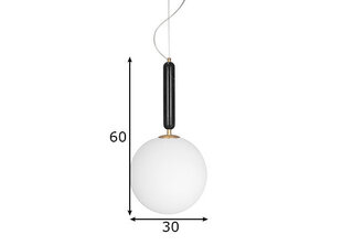 Потолочный светильник Torrano, черный цена и информация | Потолочный светильник, 38 x 38 x 24 см | kaup24.ee