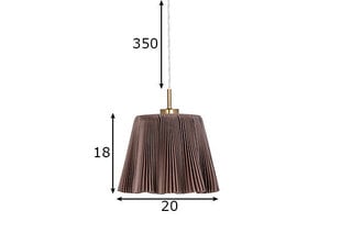 Потолочный светильник Edith, коричневый цена и информация | Люстры | kaup24.ee