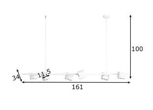 Laelamp Bot, valge hind ja info | Rippvalgustid | kaup24.ee