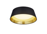 LED-plafoon Ponts, 34 cm, must/kuldne