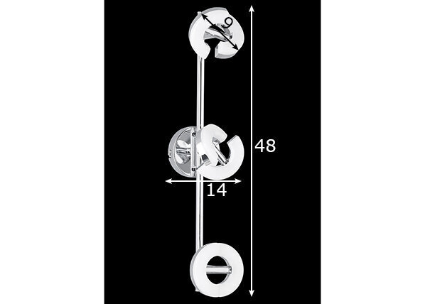 Laelamp Donut LED, kroom hind ja info | Laelambid | kaup24.ee