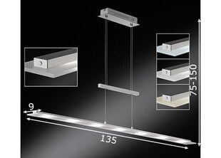 Потолочный светильник Largo LED, никель/хром цена и информация | Люстры | kaup24.ee