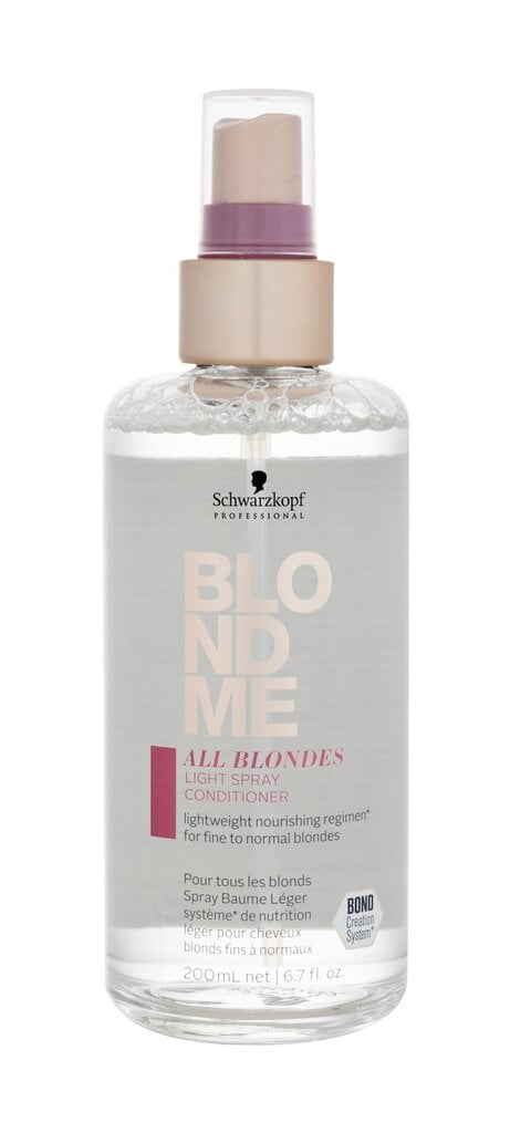 Pihustatav juuksepalsam Schwarzkopf Professional Blond Me All Blondes Light 200 ml hind ja info | Maskid, õlid, seerumid | kaup24.ee