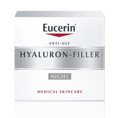 Ночной крем против морщин Eucerin Hyaluron-Filler, 50 мл цена и информация | Кремы для лица | kaup24.ee