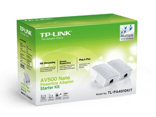 Беспроводной двухдиапазонный сетевой адаптер TP-LINK AV500, Dual Band, 300 Мбит/с / 500 Мбит/с цена и информация | Маршрутизаторы (роутеры) | kaup24.ee