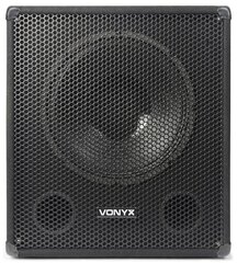 Vonyx Aktiivne subwoofer SWA15 PA 15 " /600W hind ja info | Kõlarid | kaup24.ee