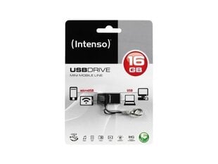Mälupulk Intenso 16GB, Micro USB 2.0, 3524470 hind ja info | Mälupulgad | kaup24.ee