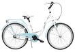 Noorukite jalgratas AZIMUT Julie 24" 2021, valge/sinine hind ja info | Jalgrattad | kaup24.ee