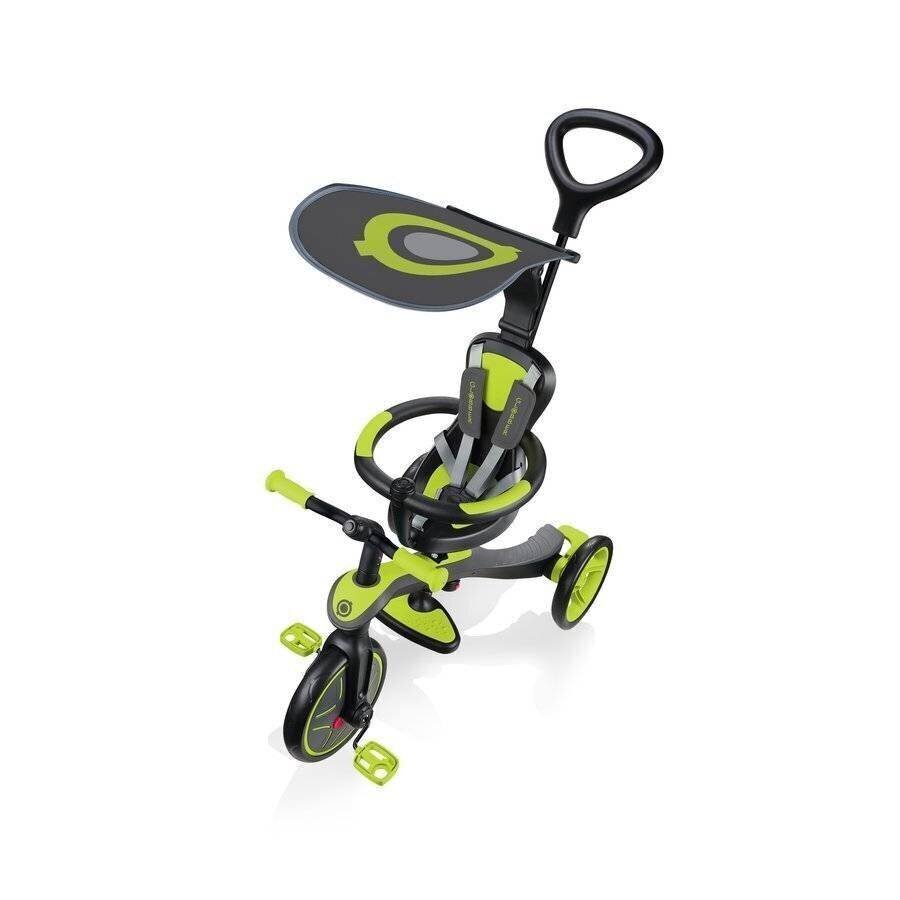 Jooksuratas Globber Explorer Trike Lime Green (4 in 1) цена и информация | Jooksurattad | kaup24.ee