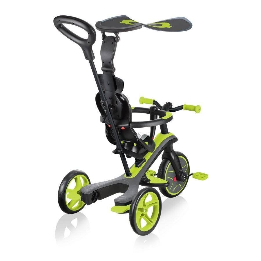 Jooksuratas Globber Explorer Trike Lime Green (4 in 1) цена и информация | Jooksurattad | kaup24.ee