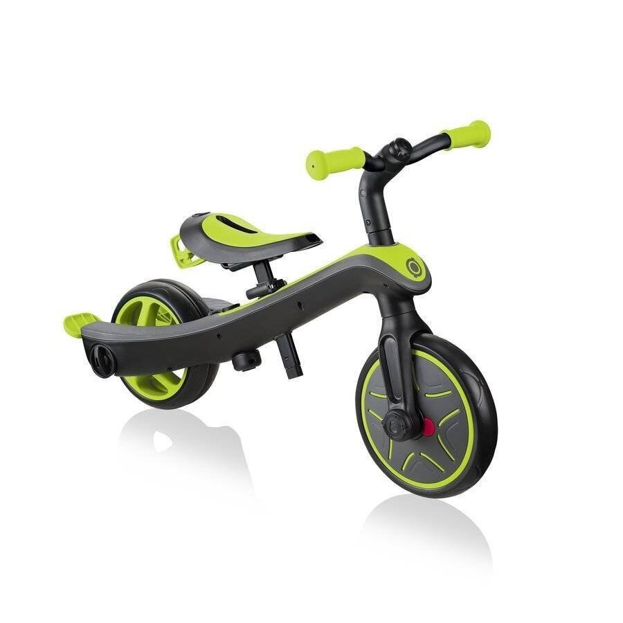 Jooksuratas Globber Explorer Trike Lime Green (4 in 1) цена и информация | Jooksurattad | kaup24.ee