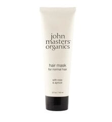 Juuksemask normaalsetele juustele John Masters Organics Rose & Apricot Hair Mask, 148 ml hind ja info | Maskid, õlid, seerumid | kaup24.ee