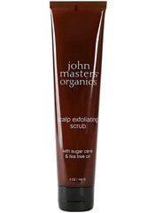 Peanahakoorija suhkruroo ja teepuuõliga John Masters Organics Scalp Exfoliating Scrub with Sugar Cane & Tea Tree Oil, 142 g hind ja info | Maskid, õlid, seerumid | kaup24.ee