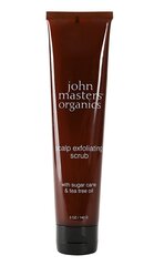 Peanahakoorija suhkruroo ja teepuuõliga John Masters Organics Scalp Exfoliating Scrub with Sugar Cane & Tea Tree Oil, 142 g цена и информация | Маски, масла, сыворотки | kaup24.ee