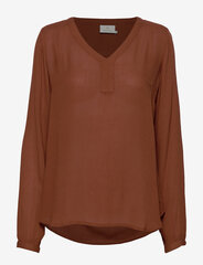 Блуза женская Kaffe, коричневая цена и информация | Женские блузки, рубашки | kaup24.ee