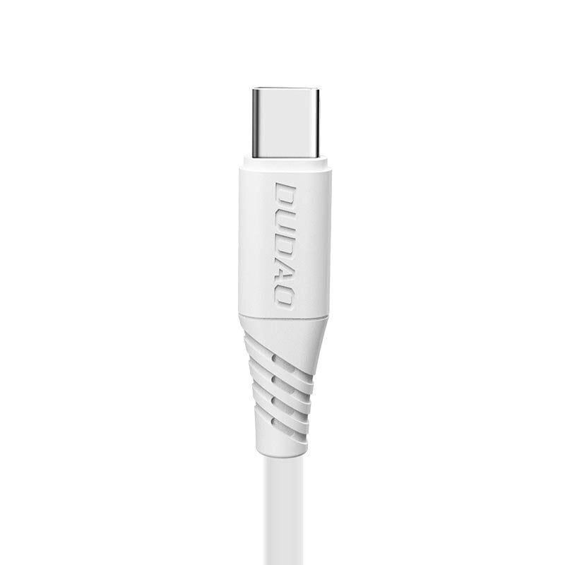 Dudao USB / USB C tüüpi kiirlaadimisandmete kaabel 5A 1m, L2T, valge hind ja info | Mobiiltelefonide kaablid | kaup24.ee