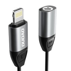 Adapter Dudao Lightning to headphones jack 3,5 mm L17, hall hind ja info | Mobiiltelefonide kaablid | kaup24.ee