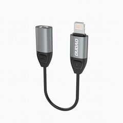 Adapter Dudao Lightning to headphones jack 3,5 mm L17, hall hind ja info | Mobiiltelefonide kaablid | kaup24.ee