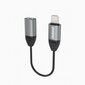 Adapter Dudao Lightning to headphones jack 3,5 mm L17, hall цена и информация | Mobiiltelefonide kaablid | kaup24.ee