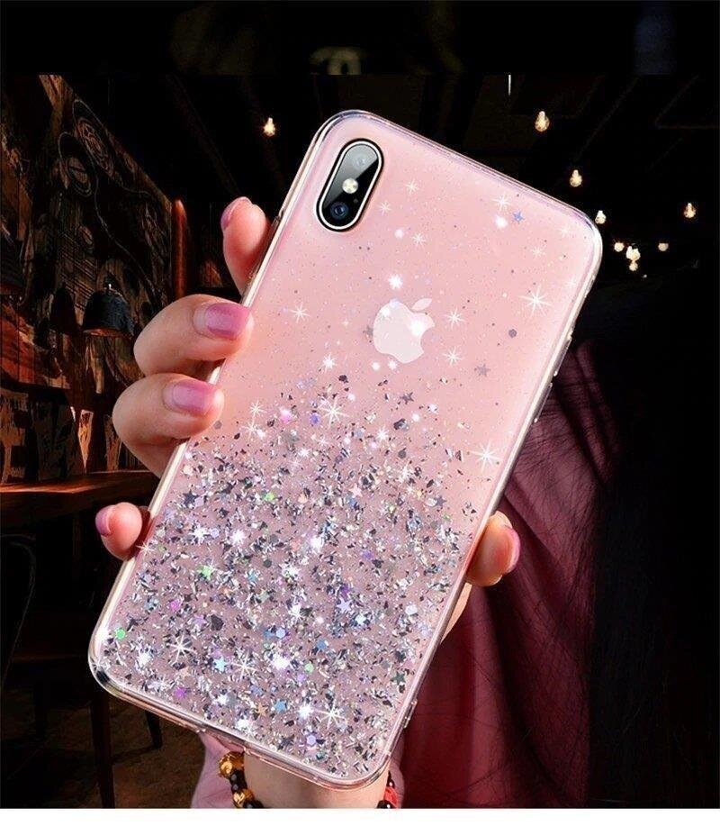 Telefoniümbris Star Glitter Shining sobib Xiaomi Mi 10T Lite, must цена и информация | Telefoni kaaned, ümbrised | kaup24.ee