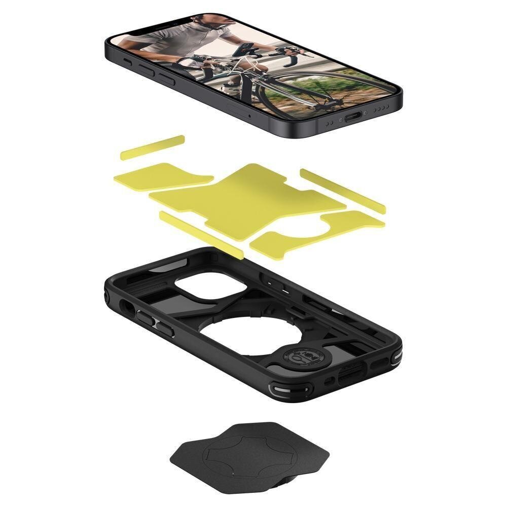 Jalgrattahoidja ümbris Apple iPhone 12 Mini Spigen Gearlock jaoks - must hind ja info | Telefoni kaaned, ümbrised | kaup24.ee