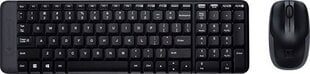 Беспроводная клавиатура Logitech MK220 (RU) Combo, черная цена и информация | Клавиатура с игровой мышью 3GO COMBODRILEW2 USB ES | kaup24.ee