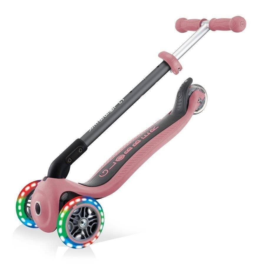 Laste tõukeratas Globber Primo Foldable Lights Pastel pink hind ja info | Tõukerattad | kaup24.ee