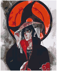 Maalimiskomplekt numbrite järgi, Itachi Uchiha 40x50 hind ja info | Maalid numbri järgi | kaup24.ee