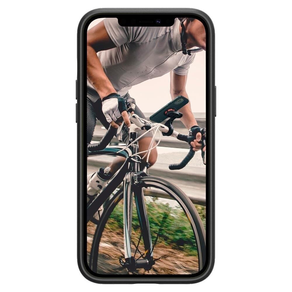 Jalgratta kinnituse kate Apple iPhone 12 Pro Max, Spigen Gearlock Bike Mount Telefoniümbris, must цена и информация | Telefoni kaaned, ümbrised | kaup24.ee