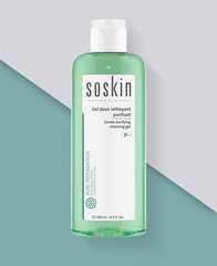 Puhastusgeel rasusele ja kombineeritud nahale Soskin Paris 250ml Gentle purifying cleansing gel hind ja info | Näopuhastusvahendid | kaup24.ee