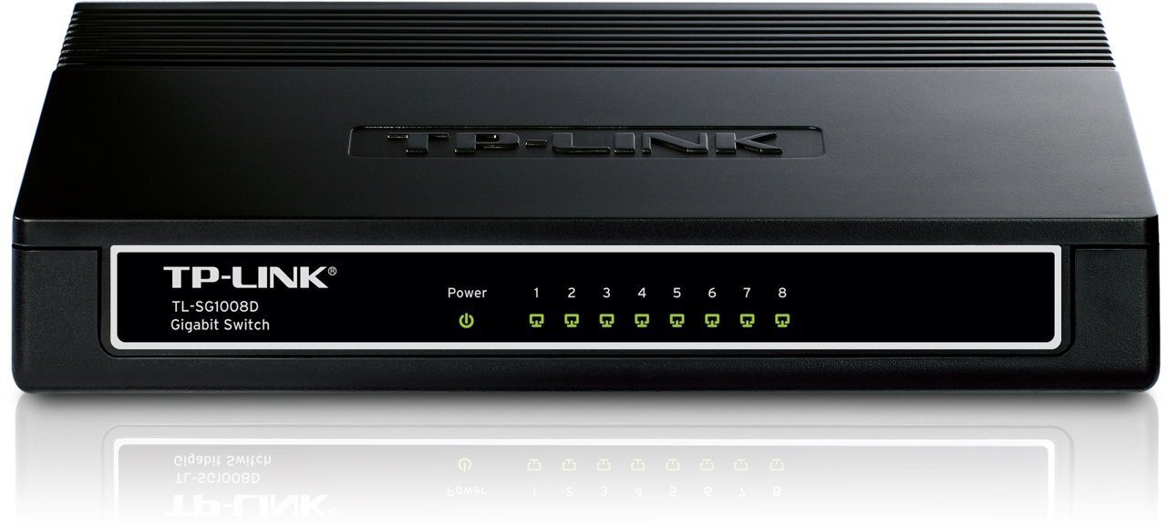 Võrguadapter TP-LINK TL-SG1008D (8 x 10/100/1000Mbps) hind ja info | Lülitid (Switch) | kaup24.ee