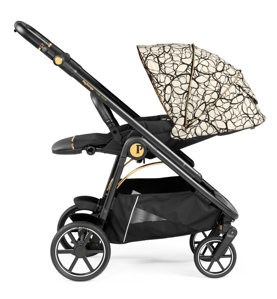 Peg Perego jalutuskäru Veloce, Graphic Gold цена и информация | Vankrid, jalutuskärud | kaup24.ee