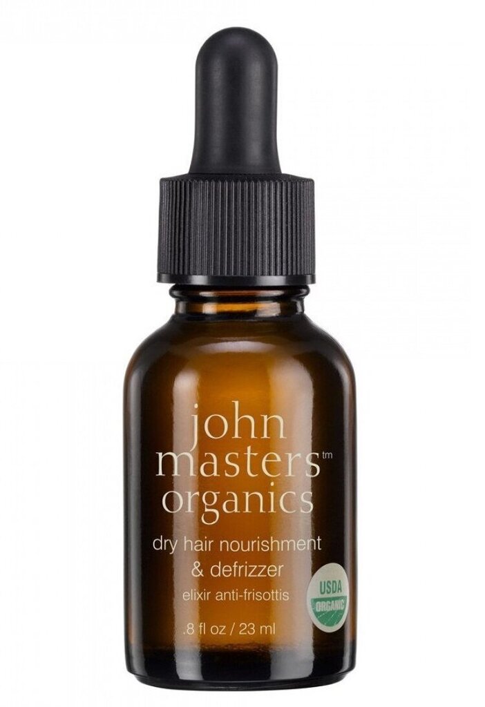 Toitev seerum kuivadele ja lokkis juustele John Masters Organics Dry Hair Nourishment & Defrizzer, 23 ml hind ja info | Maskid, õlid, seerumid | kaup24.ee