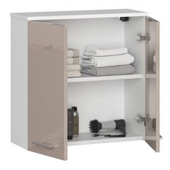 Шкафчик для ванной комнаты навесной NORE Fin, белый/бежевый цена и информация | Шкафчики для ванной | kaup24.ee