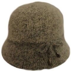 Naiste Angora Cloche kaabu-Must hind ja info | Naiste mütsid ja peapaelad | kaup24.ee