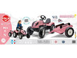 Pedaalidega laste roosa traktor koos haagisega Falk Country Star hind ja info | Poiste mänguasjad | kaup24.ee