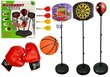 Spordimängude komplekt 3in1: korvpall, poks, noolemäng цена и информация | Mänguasjad (vesi, rand ja liiv) | kaup24.ee
