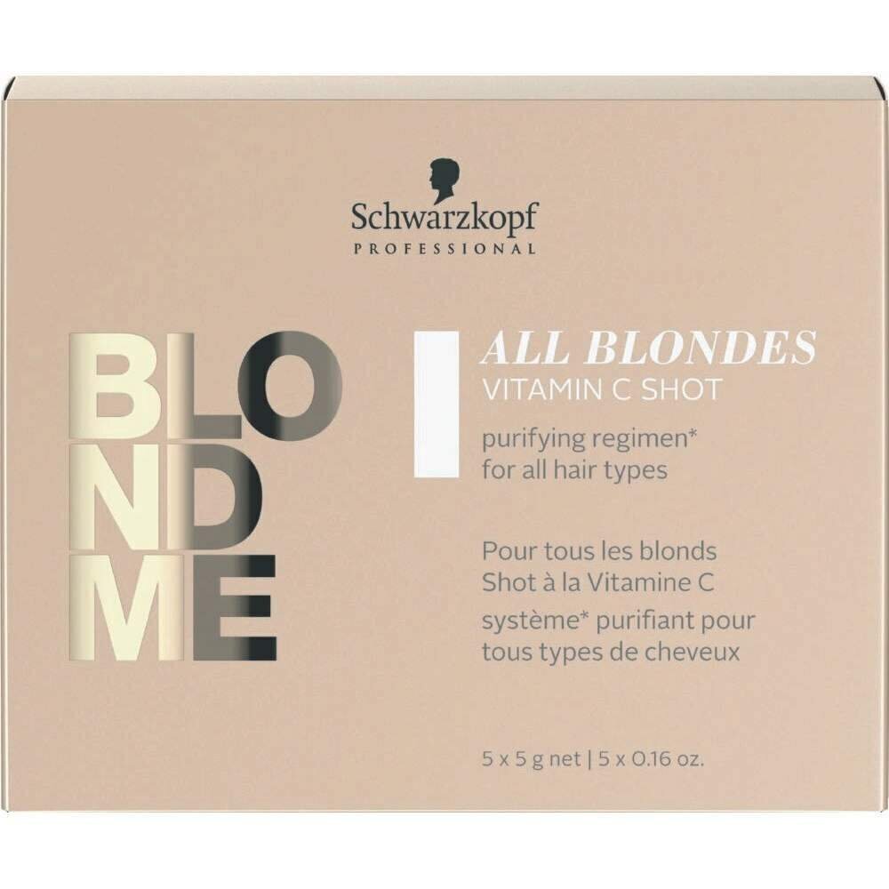 Kiire toimega juuksehooldusvahend Schwarzkopf Professional Blond Me Detox Shot 5x5 g hind ja info | Maskid, õlid, seerumid | kaup24.ee