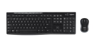 Juhtmevaba klaviatuur Logitech MK270 (CZ) Combo, must цена и информация | Клавиатуры | kaup24.ee