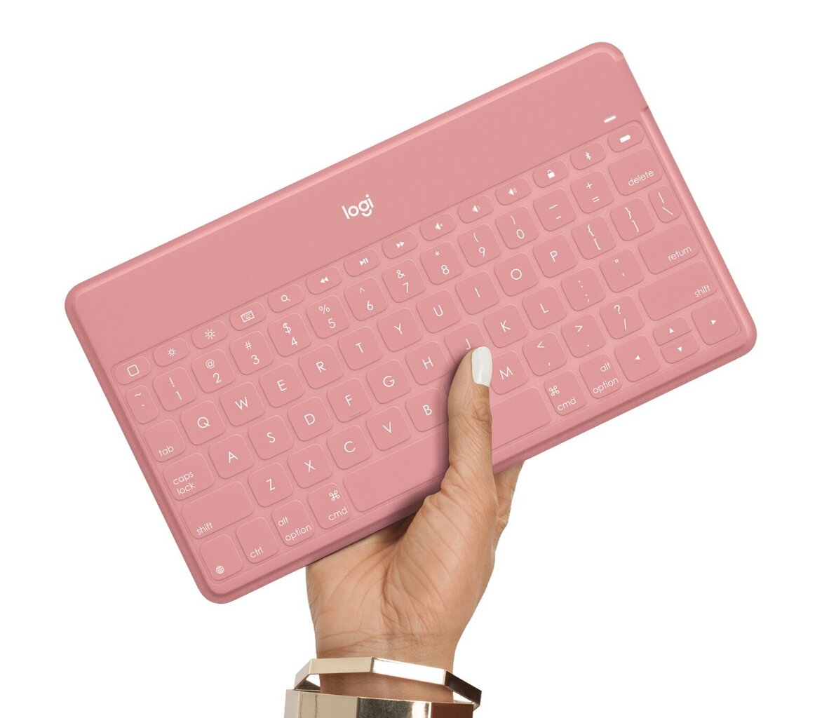 Juhtmevaba klaviatuur Logitech Keys-To-Go, roosa hind ja info | Klaviatuurid | kaup24.ee