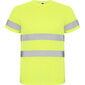 Kõrge nähtavusega lühikeste varrukatega tehnilisest kangast T-särk, kollane hind ja info | Tööriided | kaup24.ee