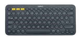 Juhtmevaba klaviatuur Logitech K380 (NO), must hind ja info | Klaviatuurid | kaup24.ee