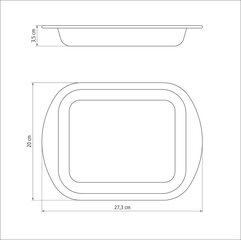 Неглубокий противень 22 см, 1,4 л Tramontina Brasil цена и информация | Формы, посуда для выпечки | kaup24.ee