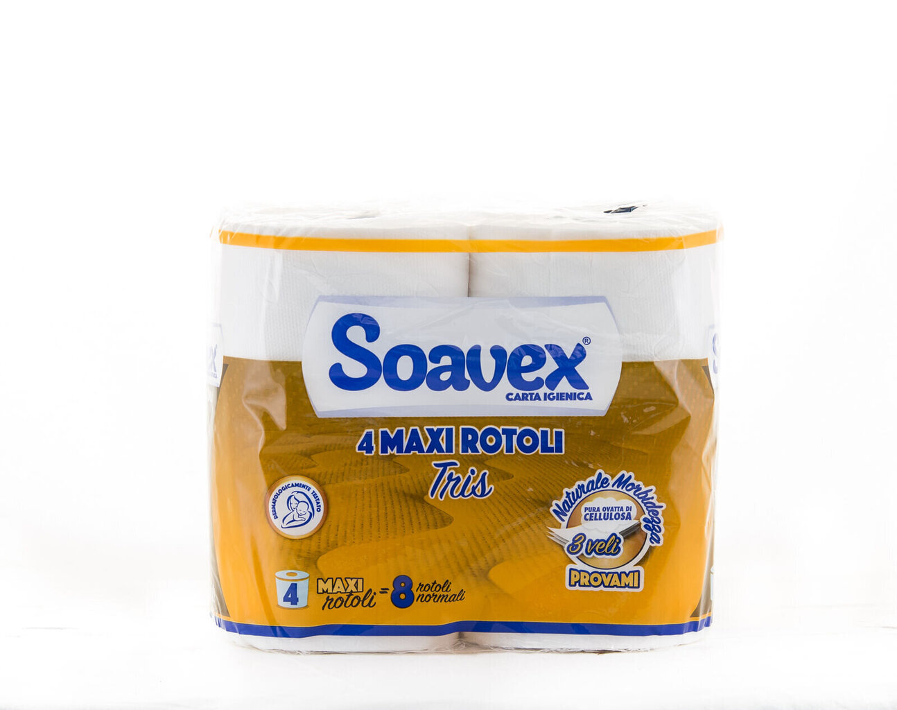 Tualettpaber Soavex Ttris, 3-kihiline, 4 rulli цена и информация | WC-paber, majapidamispaber | kaup24.ee