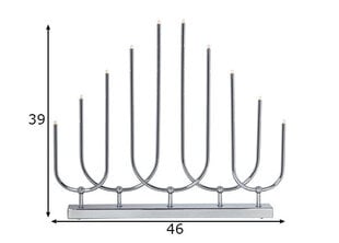 Светодиодный подсвечник, серебро, 10 светодиодов цена и информация | Рождественские украшения | kaup24.ee