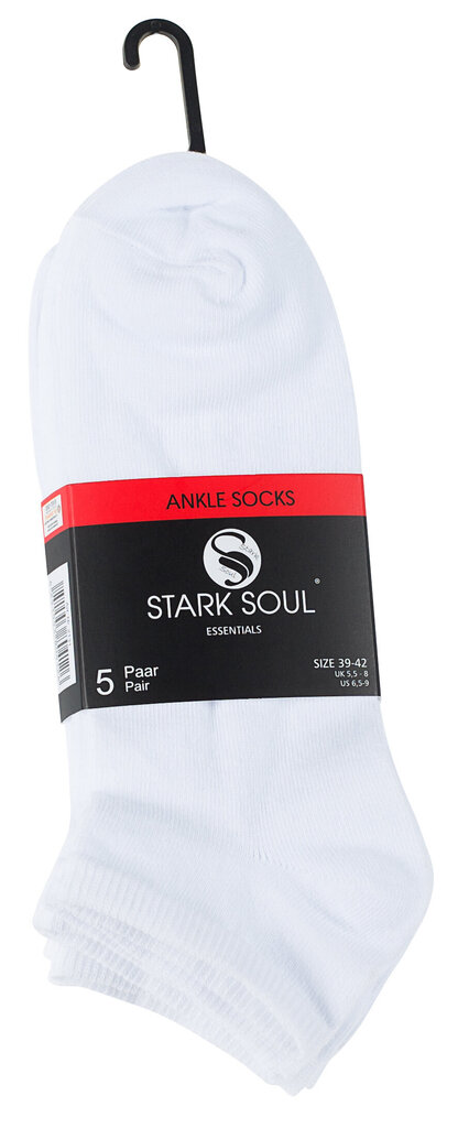 Unisex lühikesed sokid Stark Soul 2131, 5 paari, valged hind ja info | Meeste sokid | kaup24.ee