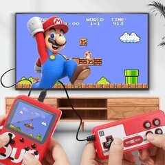 RoGer Retro mini Game console with 400 games, 3 inch color screen, TV output / Red + Remote цена и информация | Игровые приставки | kaup24.ee