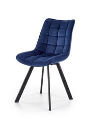 Комплект из 2-х стульев Halmar K332, синий/черный цена и информация | Стулья для кухни и столовой | kaup24.ee