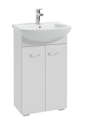 Нижний шкаф для ванны с умывальником Defra PIK D50 095-D-05006+1560, белый цена и информация | Шкафчики для ванной | kaup24.ee