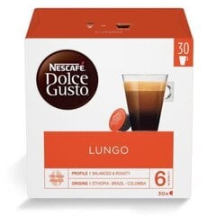 Kohvikapslid NESCAFE DOLCE GUSTO LUNGO, 30 kapslit, 195g цена и информация | Кофе, какао | kaup24.ee